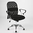 Marlin Mesh Black/Chrome Office Chair By Euro Style