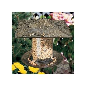 6 Inch Cardinal Tube Feeder, Verdigris by 