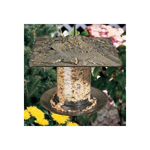 6 Inch Cardinal Tube Feeder, Moss Green by 