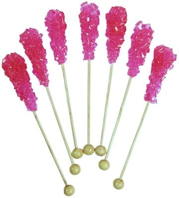 Rock Candy Swizzle Sticks - Cherry (18 count)