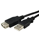 Buy 15 ft 4.6 M USB A Male to A Female Extension Cable M-F BLACK