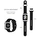 Apple Watch Band - ZCGYLP Sport Style Replacement iWatch Strap Soft Silicone for Apple Wrist Smart Watch (38mm Models, Classic Black)