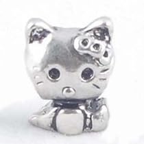 TOC BEADZ Kitty Bead 11mm Funky Slide-On and Slide-Off Bead