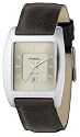 Fossil FS3041 Gents Brown Leather Strap Watch with Cream Analog Dial and Date Function