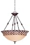 Scavo Glass and Woven Detail 20" Wide Chandelier