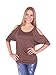 Hollywood Star Fashion Cold Shoulder Top Shirt Blouse Elbow Length Sleeves