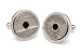 Silver plated cufflinks with an Israeli phone token