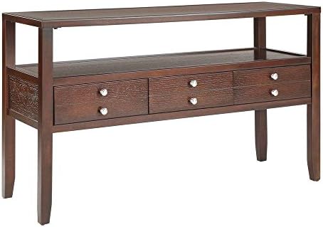 Brannan 3-Drawer Cherry Console Table