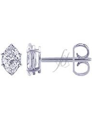 0.75 Ct Open Channel Set Round Cut Diamond Fashion Right Hand Ring 14K WHITE GOLD