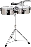 Gon Bops Tumbao Series Timbales, Chrome Over Steel