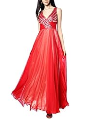 A-line V-neck Sleeveless Chiffon/Silk Cocktail Jeweled Lace Beaded Sequined Mesh Homecoming Dress/Prom Dress/Wedding Party Dress 