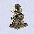 darwin monkey statue ape sculpture w skull new decor .(The Digital Angel Decor)