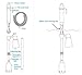 Utopia Aquarium Cleaner 520L/H Scrapers Siphon Battery Operated for Algae/Gravel/Dirt Cleaning Siphon Fish Tank Water Changer 63cm~79cm Adjustable Length