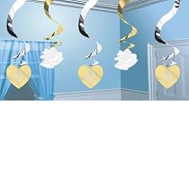 Anniversary 24in Hanging Swirl Decoration 5ct