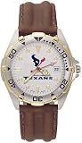Houston Texans All Star Men's Watch with Brown Leather Band
