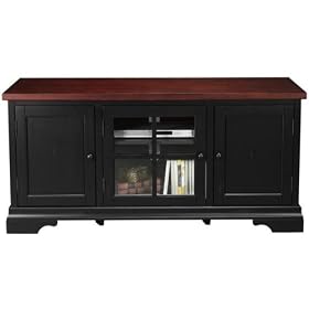 Turner 52w Wide - screen Tv Stand, 52W W GLSS DRS, BLACK CHERRY
