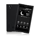 Zenus Prada Phone by LG L-02D ケース Prestige Minimal Bar ブラック 本革 Z491P3