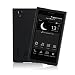 Zenus Prada Phone by LG L-02D ケース Prestige Minimal Bar ブラック 本革 Z491P3