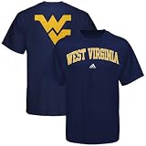 NCAA Men's West Virginia Mountaineers Relentless Tee Shirt (Navy, X Large)