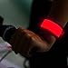 BSeen (TM), Glow bracelet, Led bracelet, Illuminated bracelet armband, On off switch, Battery replaceable, For Kids, Cyclist, runners, High Visibility, Water Resistant (Red)
