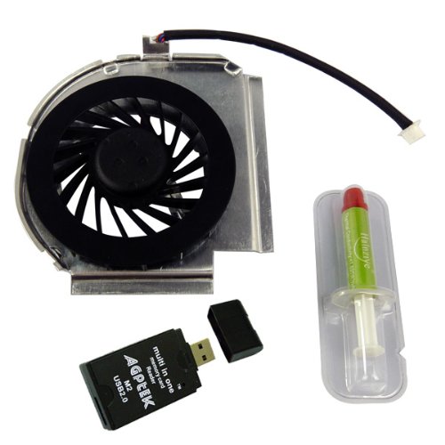 IBM LEVONO Thinkpad T61 Laptop CPU Cooling Fan MCF-217PAM05 42W2461 W/Thermal Paste Grease AGPtek USB 2.7 All-in-One Card Reader