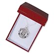 Manchester United Large Silver Crest & Chain