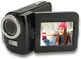 Aiptek AHD T8 Camcorder (SD/ SDHC Speicherkartenslot, 5 Megapixel, 3-fach digitaler Zoom, 6 cm (2,4 Zoll) Display, HDMI Kabel) schwarz