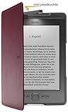 Amazon Kindle Lederh�lle mit Leseleuchte, Violett (nur geeignet f�r Kindle)