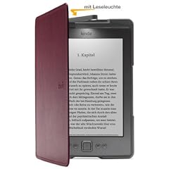 Amazon Kindle Lederh�lle mit Leseleuchte, Violett