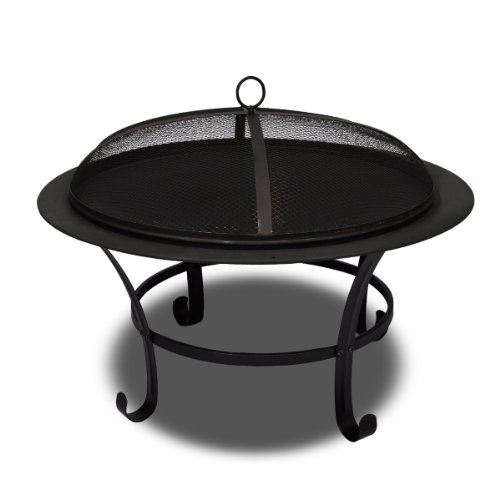 Braséro avec couvercle foyer / barbecue chauffage extérieur