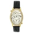 Charles Winston Women's Dual Time Cubic Zirconia Accented Watch #WG0282-CZ-BK