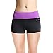 BALEAF Women's High Waist Swim Yoga Volleyball Shorts Running Workout Tennis Athletic Shorts Inner Pocket Dewberry Size S