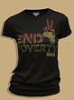 Junk Food Omni Peace End Poverty Washed Black Juniors/Ladies T-shirt Tee