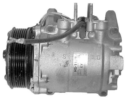 Remanufactured HS110R Compressor with 7-groove Clutch; 2004-2007 Acura TSX