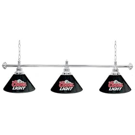 Trademark Coors Light 60-Inch 3 Shade Billiard Lamp