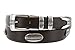 St. Andrews Silver - Italian Smooth Embossed Golf Belt with Conchos (Smooth Brown, 34)