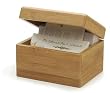 RSVP Bamboo Recipe Box 7 x 5-5/8 x5-in. NEW