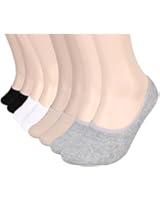 Mansbasic Mens 8 Pack Basic Comfy Fashion No Show Liner Peds Fake Socks Non Slip