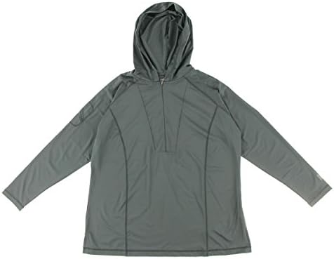 Live Life Large Women's Long Sleeve Hooded Pullover 3X (20/22) Charcoal
