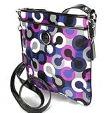 Coach Alex Signature Swingpack Crossbody Messenger Bag Purple Multi