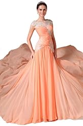 Full Length 2014 Sleeveless Sheer  Dress