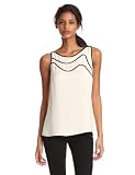 HALSTON HERITAGE Womens Sleeveless Boatneck Top With Piping 41w80BN9ntL. SL160 HALSTON HERITAGE Womens Sleeveless Boatneck Top With Piping