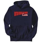 Hoodie Mens Navy Blue  British Virgin Islander LOVER  Countries