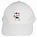 I Love My German Shepherd White Cap Hat