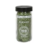 Morton & Bassett Organic Parsley, .28-Ounce Jars (Pack of 3)
