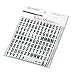 Quartet ML - Magnetic Characters, Magnetic, Black, 3/4h, 120/Set-QRTML