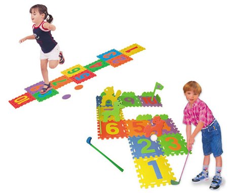 Buy Foam Golf & Hopscotch Play Set by Verdes Toy Corp. now!