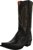 Lucchese Classics Men's M1007 Boot,Black Madras Goat,9.5 D US