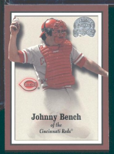 2000 Fleer Greats of the Game Baseball Card # 19 Johnny Bench Cincinnati Reds Mint Condition - Shipped In Protective Screwdown Display Case!