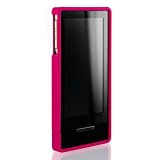 (Hot Pink Rubber) Mivizu Hard Candy Zune HD case cover for Microsoft Zune HD hard crystal rubber skin case screen protector designed for Zune HD 16GB / 32GB / 64GB